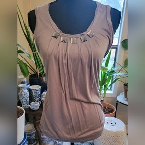 The Limited Jewelry Front Sleeveless Shirt S